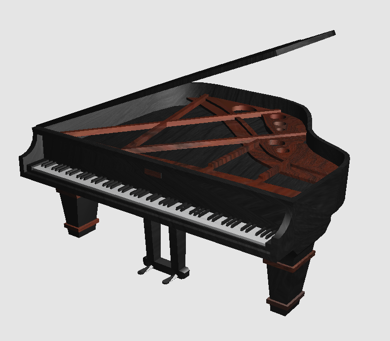 The finished piano